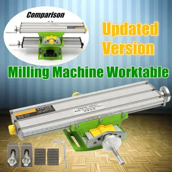 

New 2 Axis Compound Cross Slide Working Table Adjustment X-Y Milling Working Cross Table Bench Vise Drilling Table BG6330