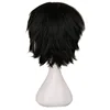 Black White Purple Red Short Hair Cosplay Wig Male Party 30 Cm High Temperature Fiber Synthetic Hair Wigs 3