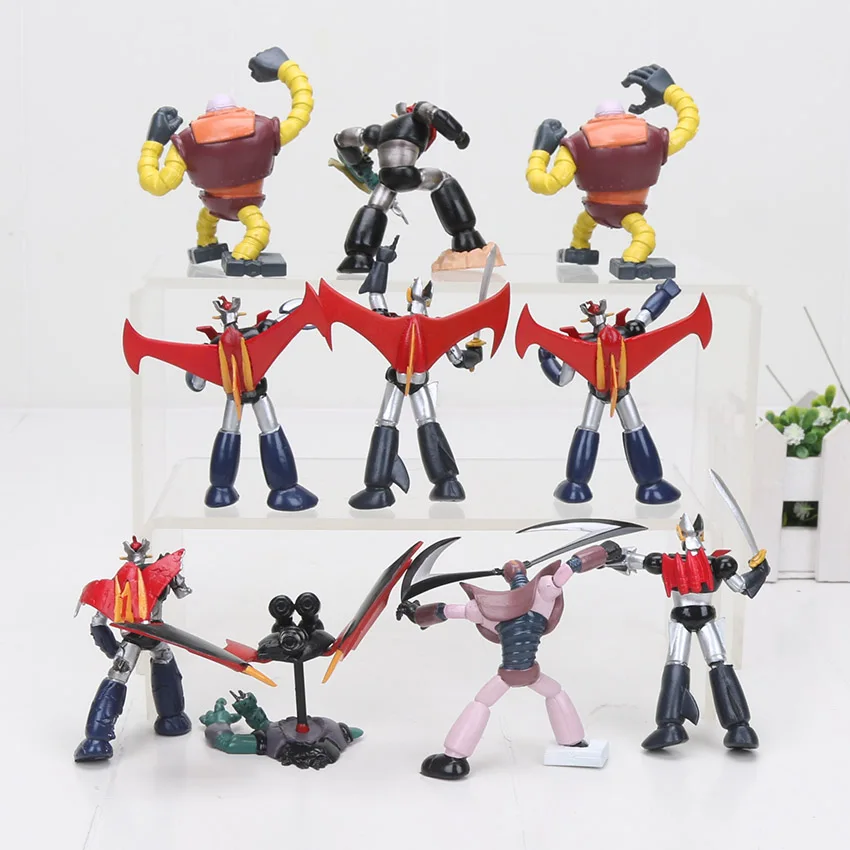 10 шт./лот аниме мультфильм Mazinger Z DX душа Chogokin литого металла ПВХ фигурку робот игрушки для детей игрушки