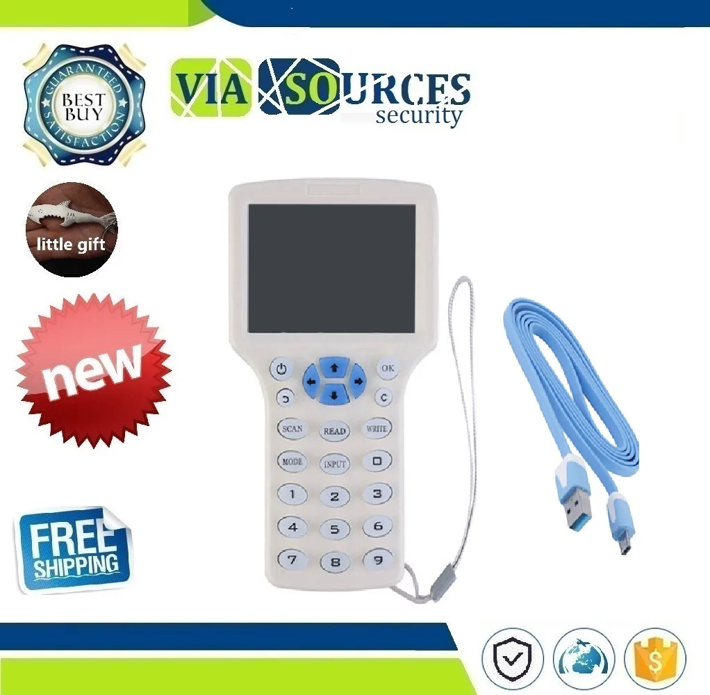 

Key Card Access Control Reader Duplicator IC ID Multi-functional Card Copier Encrypted Writer Programmer USB