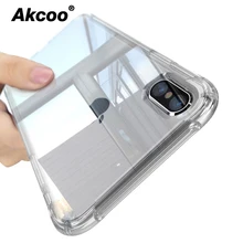 Akcoo anti schock weiche TPU Cases für iphone XS abdeckung crytal klar reinfored ecken TPU stoßstange für iphone XS Max 6 7 8 Plus fall