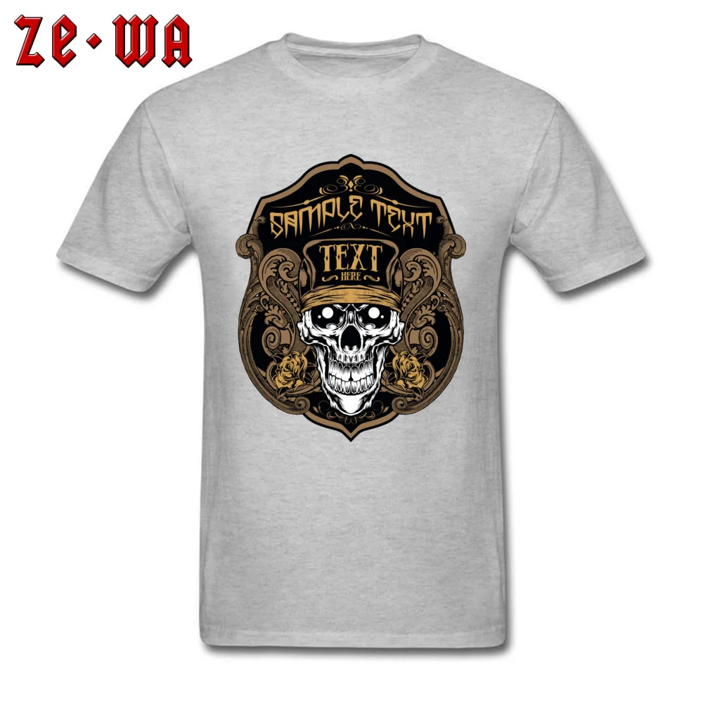  Men T Shirts grand theft skullyy Printed On Tops Shirt 100% Cotton Crewneck Short Sleeve Casual Sweatshirts Summer grand theft skullyy grey