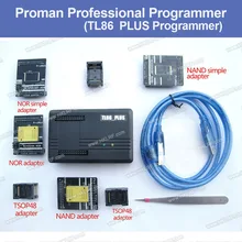 NAND ProMan профессиональное Программирование NAND FLASH/NAND NOR TSOP48 FLASH программист TL86 PLUS