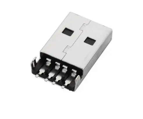 10 шт./лот USB 3. 0 4 контактный штекер типа A разъем SMT черный для передачи данных и