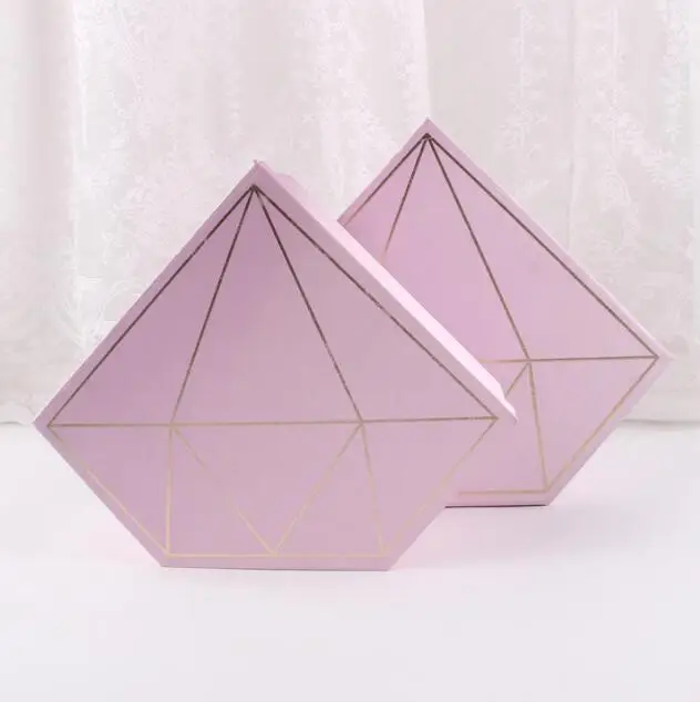 Diamond Shaped Flower Rose Box Bouquet Arrangements Party