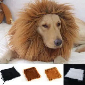 

Lion Mane Wig Pet Costume Lion Mane Wig for Dog Halloween Clothes Festival Fancy Dress Up