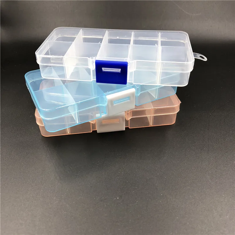 

ACLOVEX Jewelry Packing Organizer Box Case Plastic Transparent Coin Pill Jewelry Packing Organizers Case Jewelry Making Craft