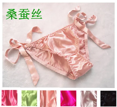 

natural silk panties female pure silk t thong female pure silk briefs sexy lacing