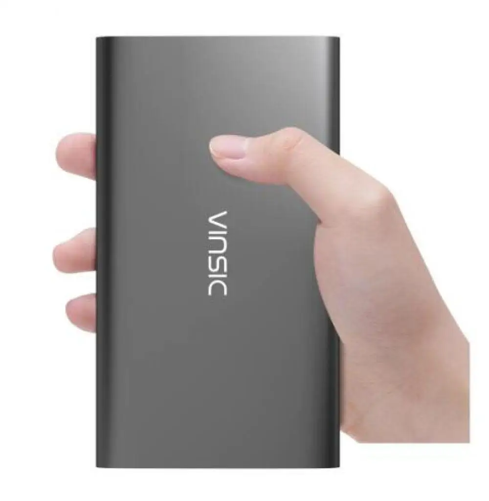 Vinsic Alien P11 ультра тонкий 12000 мАч power Bank 5 в 2.4A двойное внешнее зарядное usb-устройство для аккумулятора для i Phone X 8 8 Plus - Цвет: 1