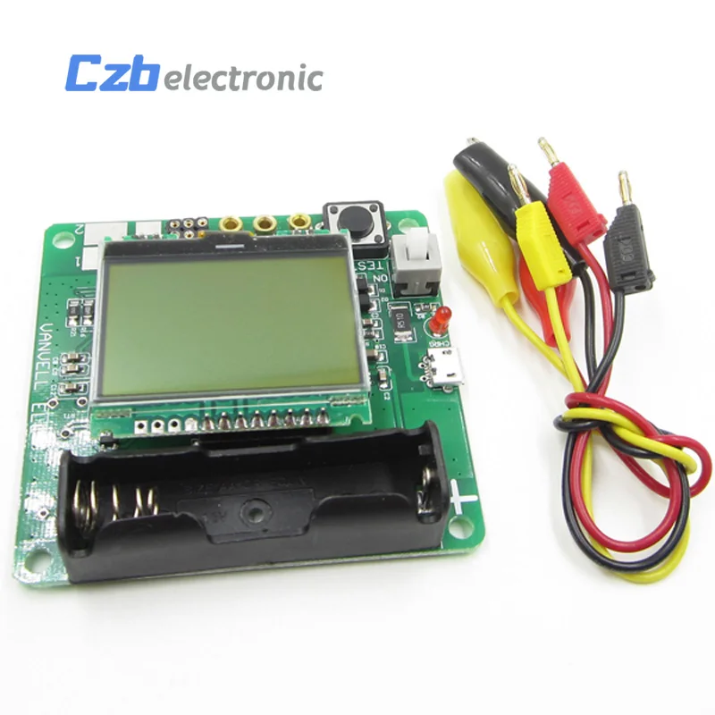 Newest Transistor Inductor-Capacitor ESR Meter MG328 Digital LCD Tester + Case 7
