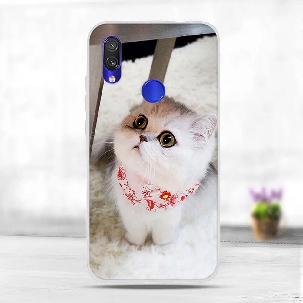 Чехлы для телефонов Xiaomi Redmi 7 чехол Redmi7 мягкий ТПУ задняя крышка милые Xiomi Capa 6