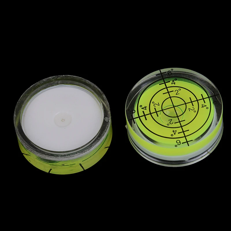 1 шт. акриловый Мини крошечный диск пузырьковый уровень линейка Круглый Круг круговой измерительный инструмент