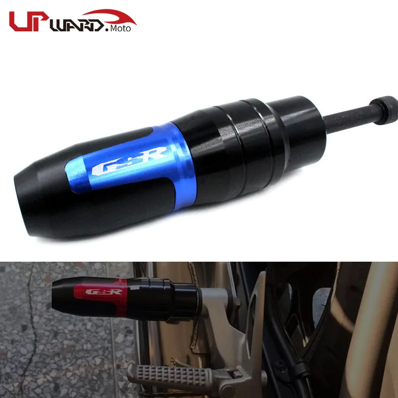 

For SUZUKI GSR400 GSR600 GSR750 GSR 400 600 750 Motorcycle CNC Frame Crash Pads Exhaust Sliders Crash Protector With logo