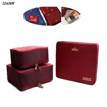 3 Unids/set Bolso Del Almacenaje Del Recorrido Ropa Tidy Organizador Bolsa Maleta Inicio Closet Divisor Organizador contenedor de Cosméticos de la Ropa Interior