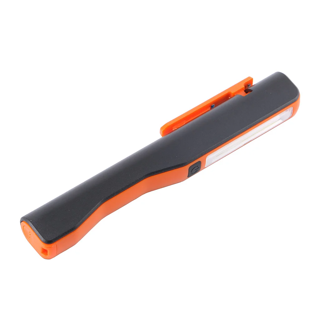 4 цвета мини-инспекционная Лампа COB светодиодный USB Перезаряжаемый Магнитный ручной фонарь с зажимом для ручки фонарик для работы фонарь для кемпинга - Испускаемый цвет: Orange