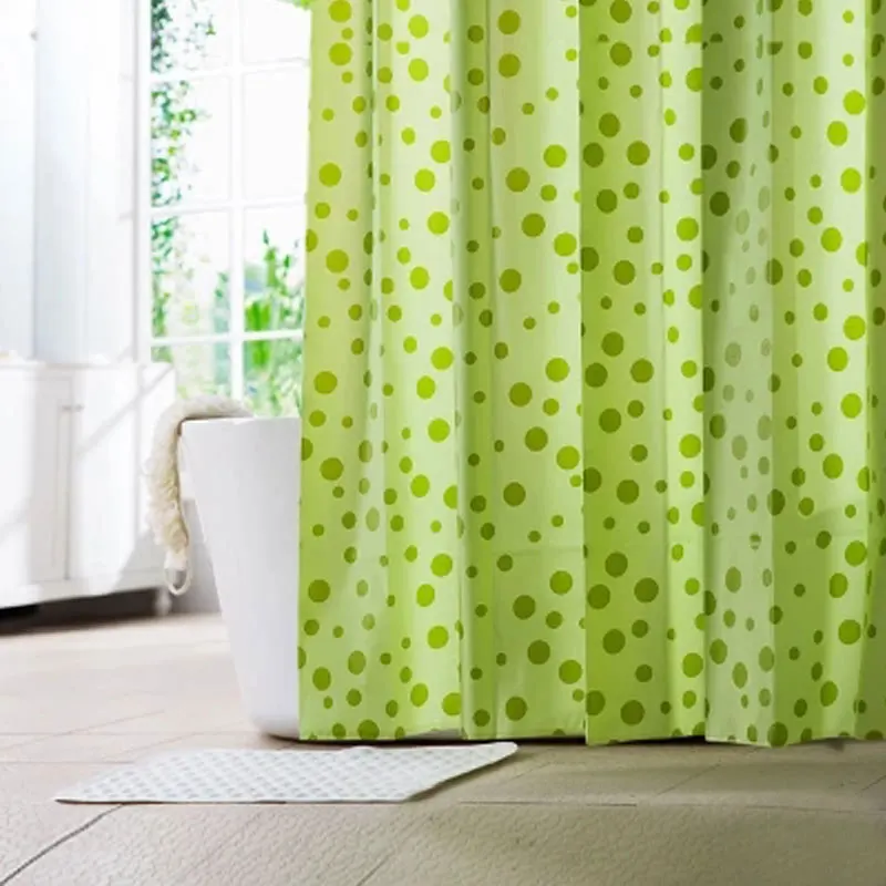 WaterProof Bath Curtain Circular Pattern Home curtains Bathroom Shower Curtain PEVA Fabric