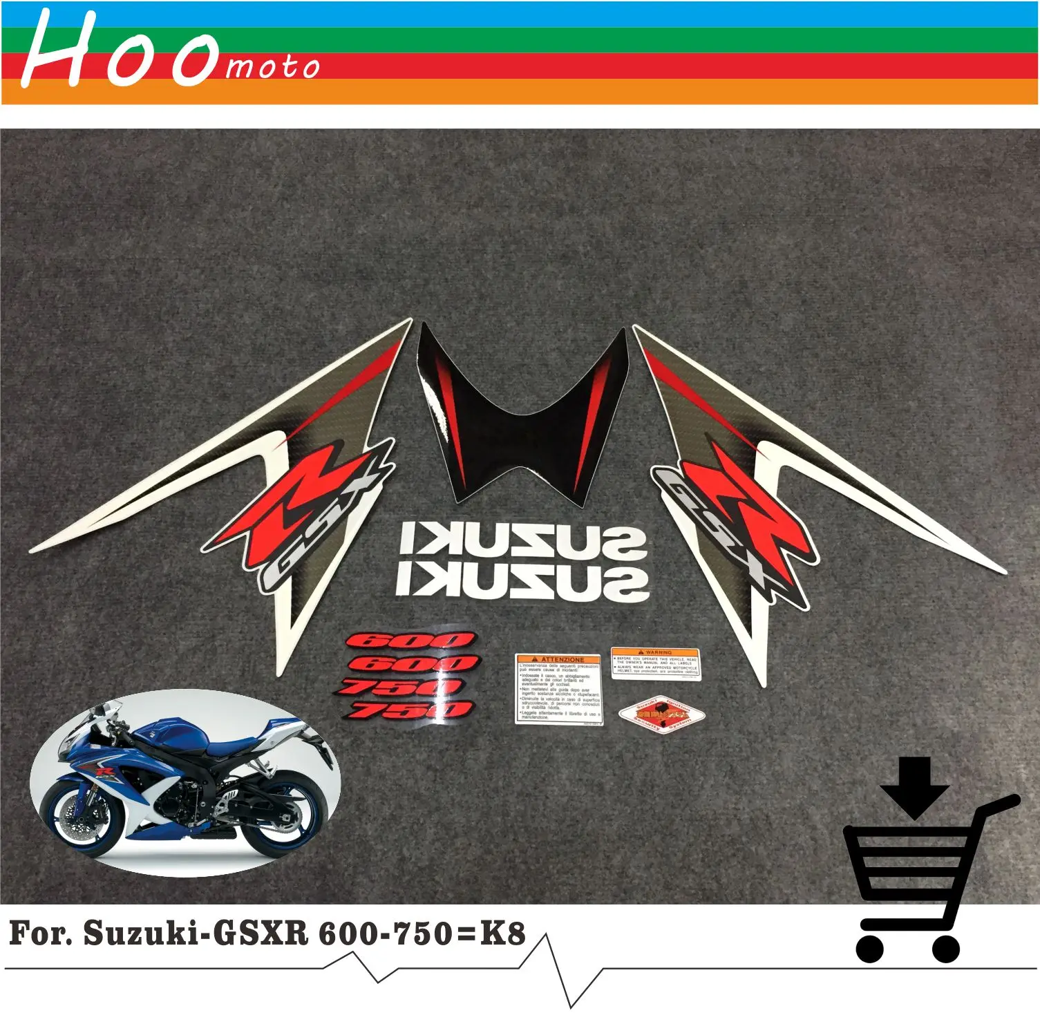 

GSXR GSX-R GSX R 600 750 K8 09 years High Quality Decals Sticker Motorcycle Car-styling Stickers for Suzuki Decals Sticker MOTO