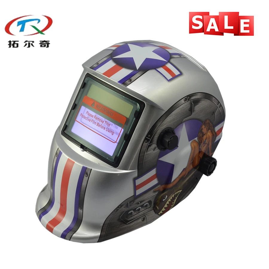Бесплатная 3 шт. защитные линзы солнечной энергии сварщика инструменты футбол Красота Затмевая шлем для сварки TRQ-HD68 с 2200de