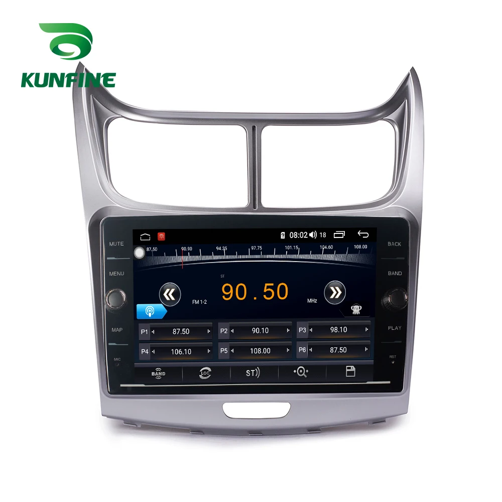 Top Octa Core 4GB RAM 64GB ROM Android 8.1 Car DVD Navigation Player Deckless Car Stereo For Chevrolet SAIL 2004-2013 Radio Headunit 4