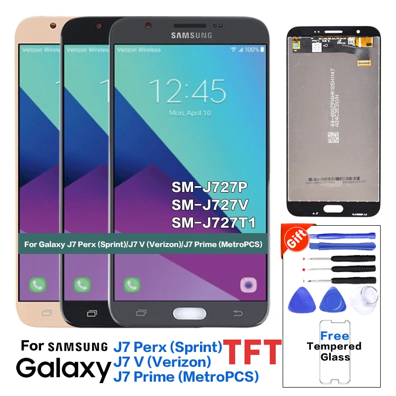 

New 100% Tested LCDs For Samsung Galaxy J7 J727 SM-J727P J727V J727A Phone LCD Display + Touch Screen Replacement complete lcd