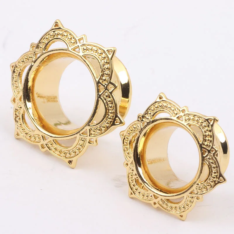 hot triangle copper flower headphone ear defender body jewelry plugs