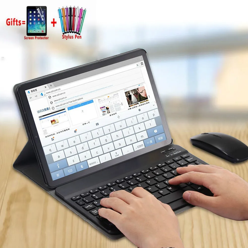 Отдельно стоящая Беспроводная Bluetooth клавиатура SM-T580 чехол для Samsung Galaxy Tab A A6 10,1 T580 T585 SM-585 подставка чехол Funda+ Flim+ ручка