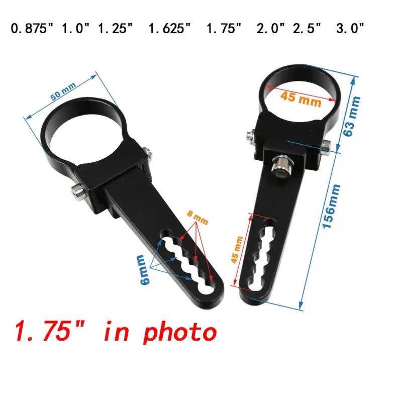 Universal Adjustable Tube Bull Bar Roll Bar Tube Cage Mount Brackets Clamps for Off Road Offroad Led Light Bar Work Driving Lamps for Jeep ATV UTV 4WD  4x4 Pickup (2)
