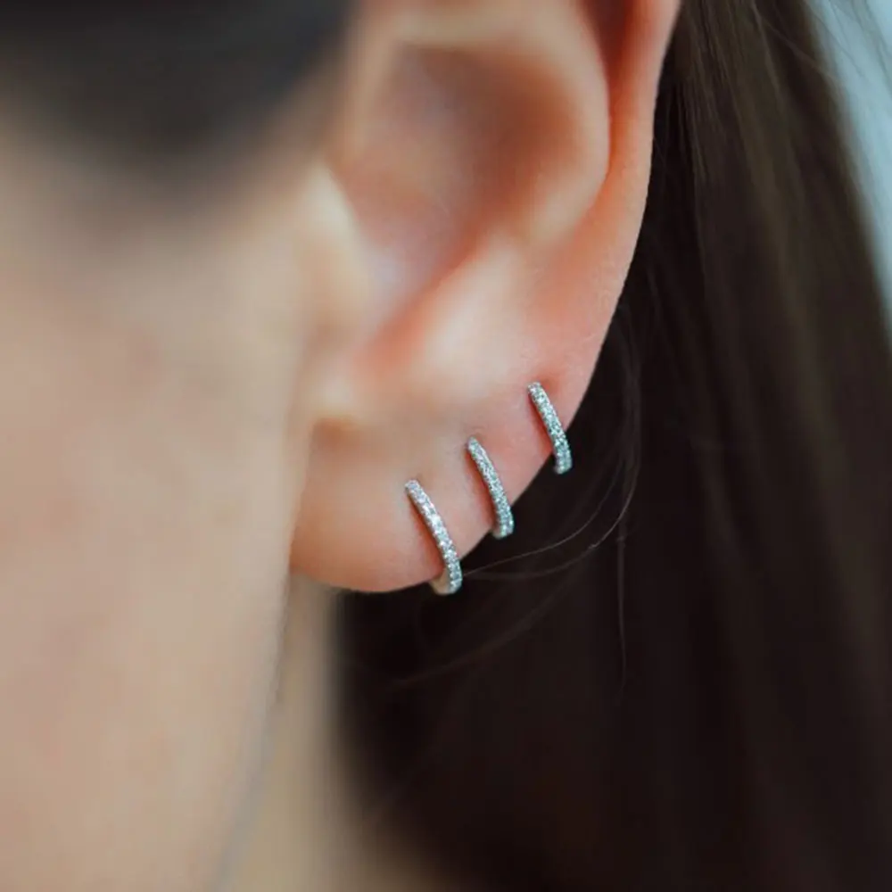 В форме сердца Love реальные 925 стерлингового серебра не пирсинг EarCuff серьги клипсы
