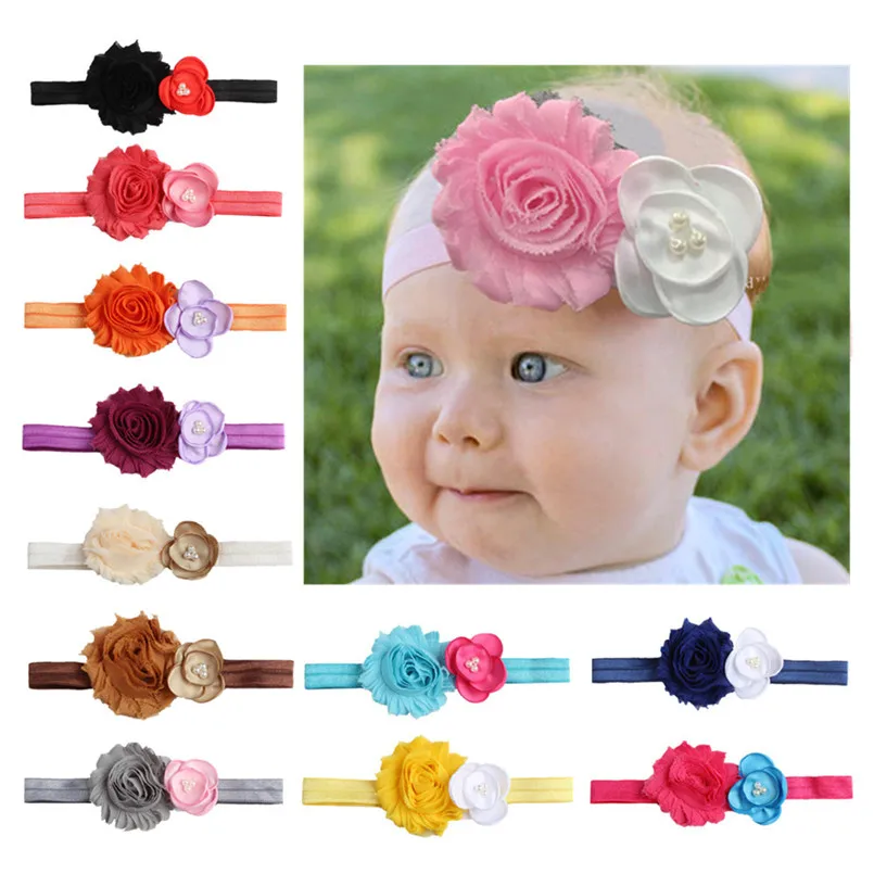 

Headwear Baby Girls Headband Newborn Toddler Kids Baby Floral Girls Headbands Hairband Phtography Props tiara infantil #4S11