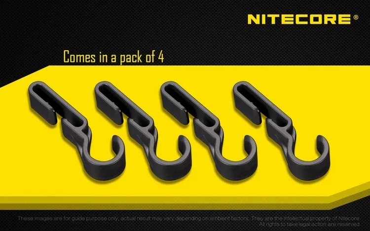 Packs para Farol Nitecore Nhc10 Capacete Clipe x 4 Cabeça Hb02 Nu05 Nu10 Nu20 Nu25 Nu30 Hc30 Hc33 Hc60 Hc65 Hc70 Ha40 T360 Eh1s 3 para Farol Cabeça HB02 NU05 NU10 NU20