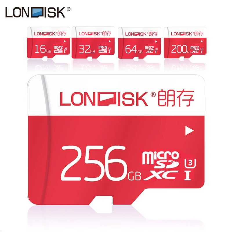 Londisk Реальная Емкость 16 ГБ/32 ГБ/64 ГБ Micro SD 256 ГБ 200 ГБ Микро Карты Памяти Class10 UHS-3 Адаптер Мобильный телефон Площадку Камеры