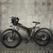 Electric Bicycle Powerful Electric Bike front bag 48V 12AH 500W mountain eBike 24 Speed Electric Bike Russia free shipping