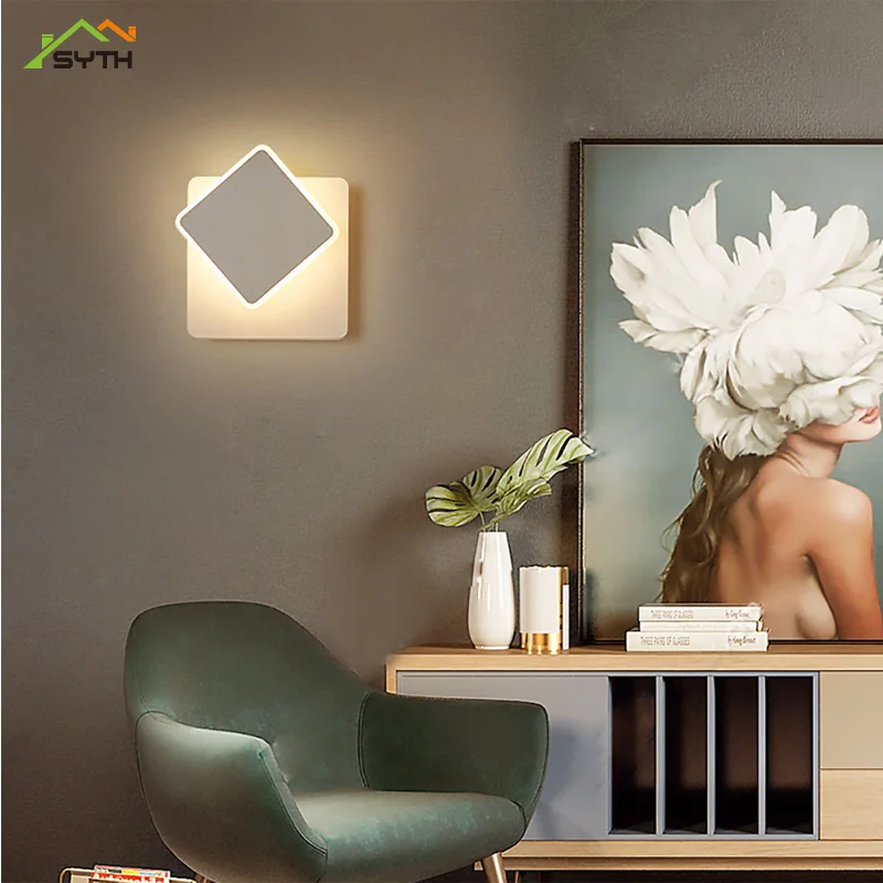 

Modern lamp living room lamp bedroom lamp bedside lamp square corridor lamp led wall lamp wall lights stairs led light wall lamp