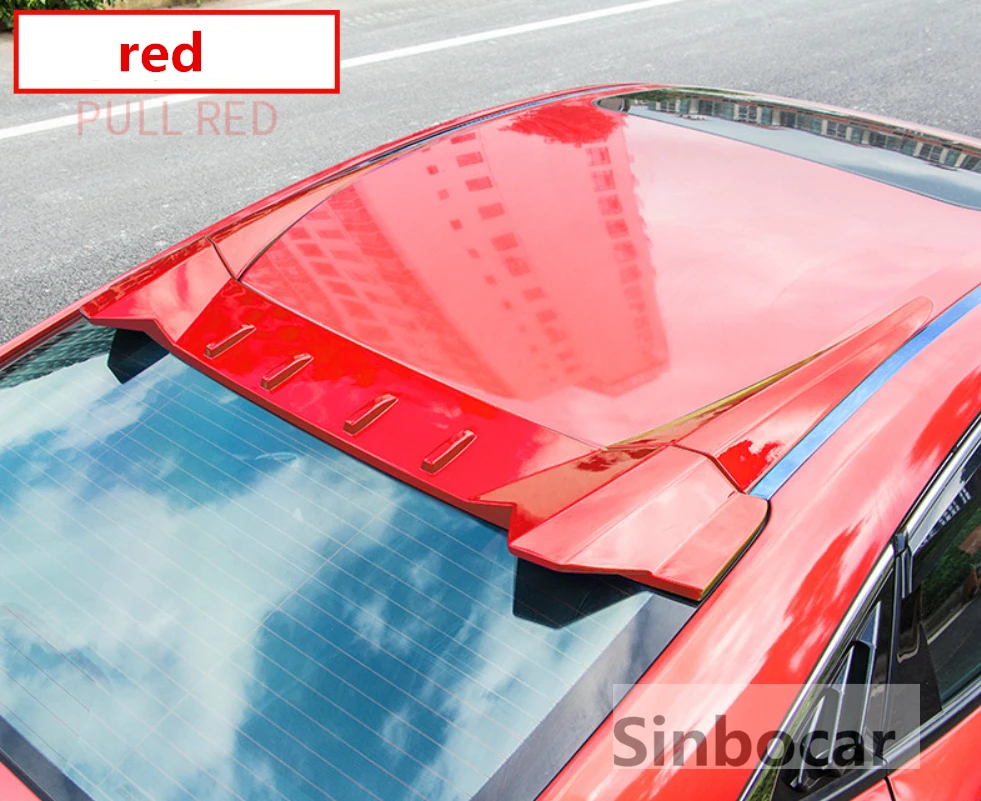Цвет высокий задний спойлер багажника крыша задний Боковой Отражатель Крышка для Honda Civic type-R задний спойлер 10th Gen 4dr Седан