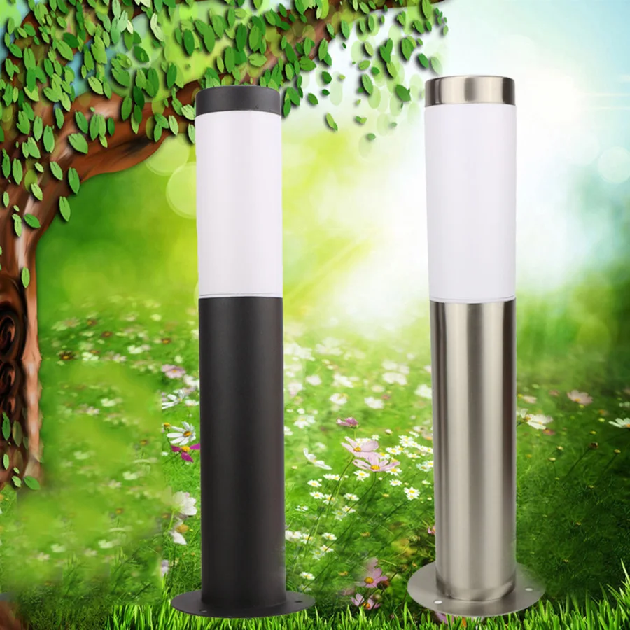 Thrisdar наружный светодиодный светильник из нержавеющей стали для лужайки, ландшафтный светильник для сада, дорожка, столб для виллы, двора, парка, лужайки
