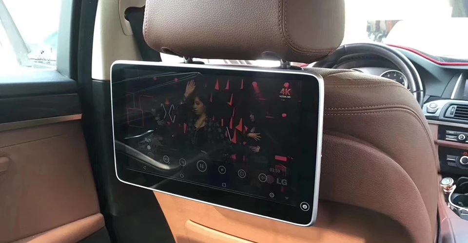 Perfect Auto Bluetooth TV Momitor Touch Screen Headrest DVD Player For BMW 5 Series G30 2017 Android 6.0 OS Rear Seat Entertainment 1