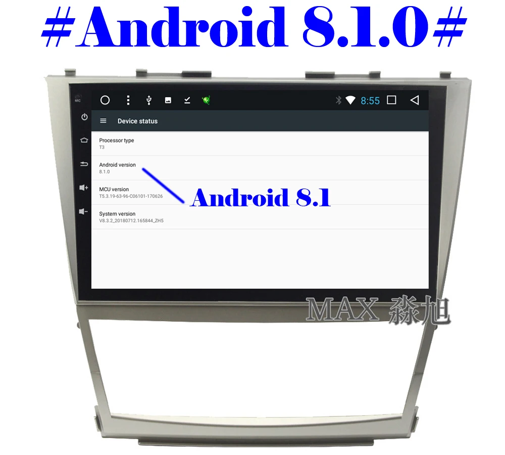 Discount MAX GPS Navigation System Android 8.1 Car DVD Player for Toyota Camry 2006 2007 2008 2009 2010 2011 Car Radio RDS 4G/WiFi SWC 2