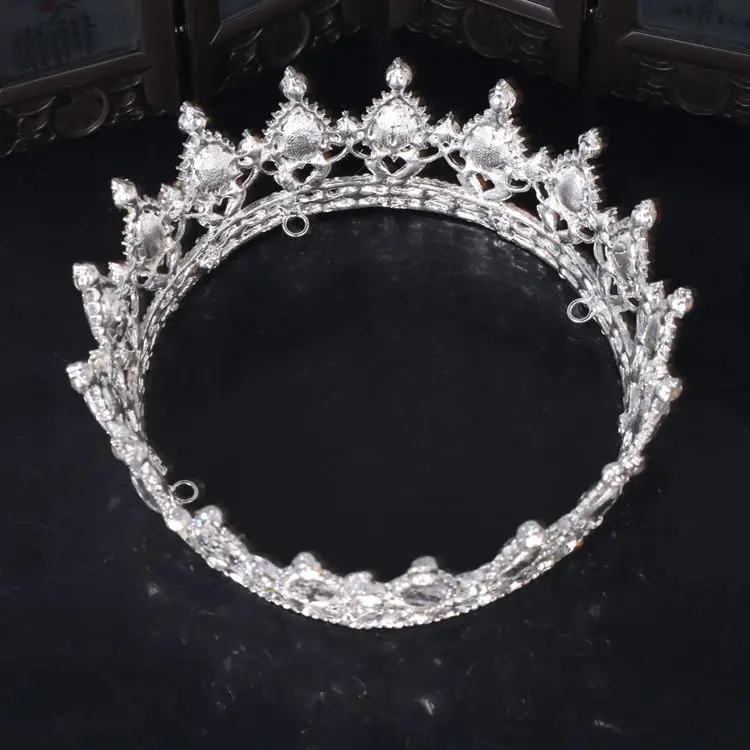 Hot Projetos Europeus Pavao Do Vintage Acessorios de Cristal Da Tiara Do Casamento Coroa de Noiva Tiara de Strass Tiaras Coroas Pageant (4)