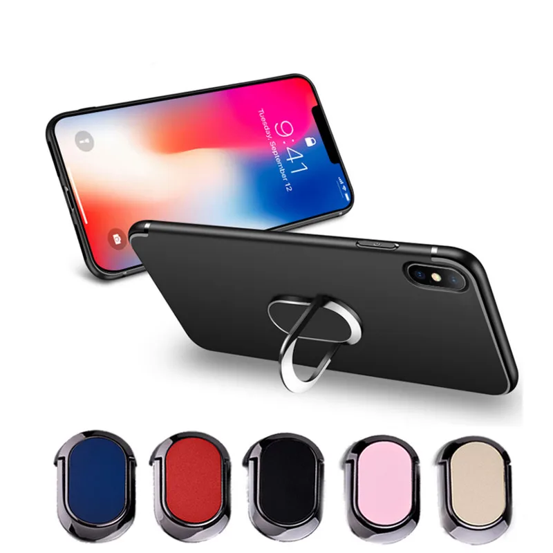 General mobile Phone finger ring holder 360 Degree stand for Samsung Xiaomi iPhone X 7 6 8 5S plus Smartphone Tablet plain bague