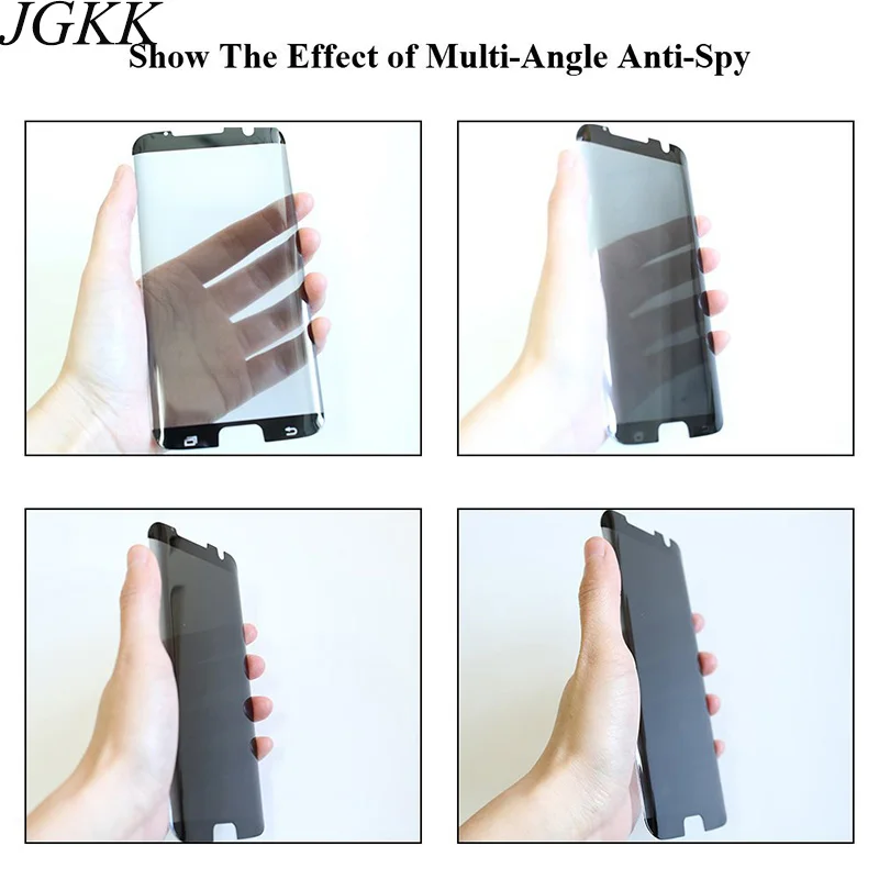 JGKK 3D полноэкранная антишпионская защитная пленка из закаленного стекла для Samsung