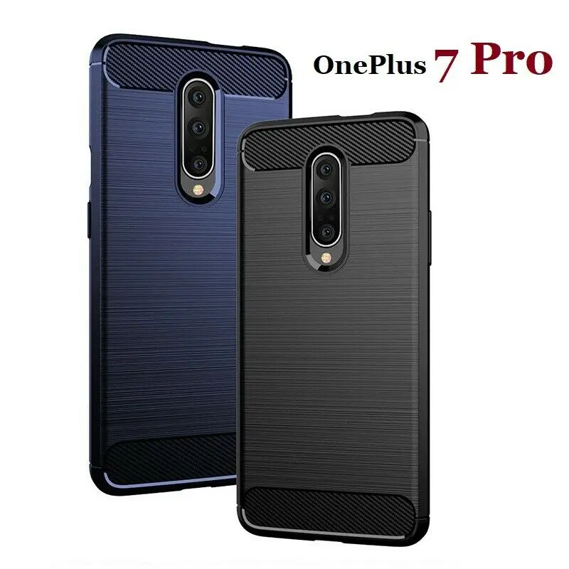 buy For Oneplus 7 7Pro 6 6T 5 5T Cover Soft Carbon Fiber Bumper TPU Silicone Back Cover For Oneplus 7 7T Bumper Case