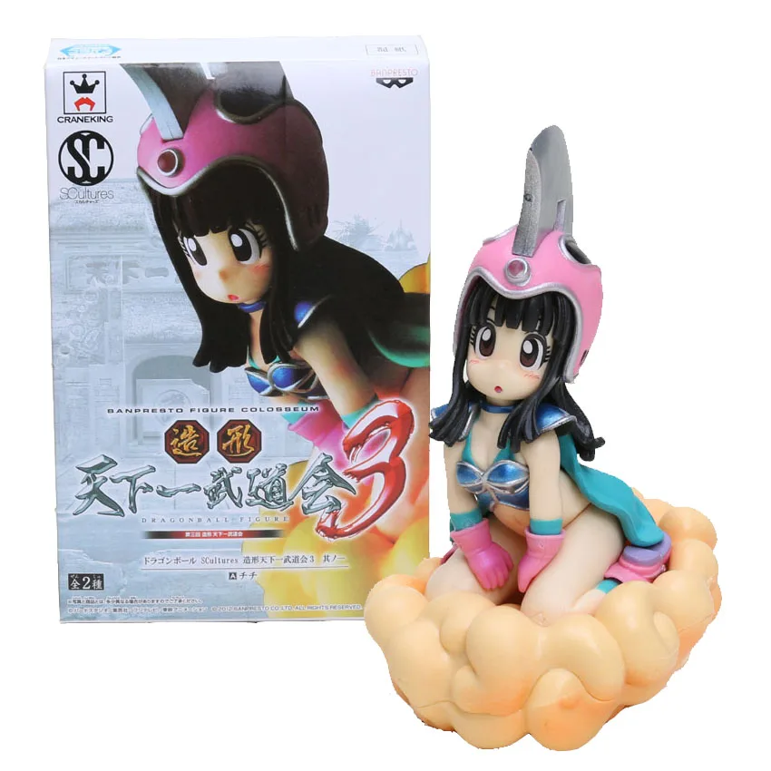 

Dragon Ball Z Figure SCultures Big Banpresto Budokai Tenkaichi 3 Kid Chichi Colosseum Figure Anime Collectible Toys 13cm