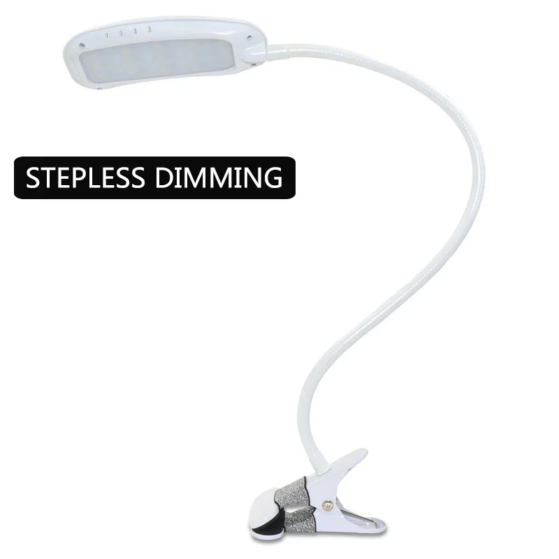 

LED Intelligent Desk Lamp Stepless Dimming Table Lamp Flexible Dimmer Desk Light Night Bedroom Reading Study USB Power 3W