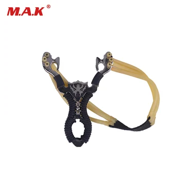 

Zinc Alloy Slingshot Card Ball Design with 1 Rubber Band High Velocity Sling Shot For Outdoor Sports Game Hunting