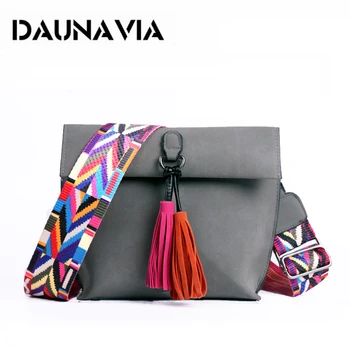 

DAUNAVIA Women Messenger Bag Tassel Crossbody Bags For Girls Shoulder Bags Female Designer Handbags Bolsa Feminina Bolsos Muje
