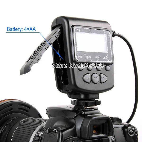 FC 110 светодиодная Кольцевая вспышка для Nikon D7000 D3100 D3000 D5000 D3200 D90 аксессуары