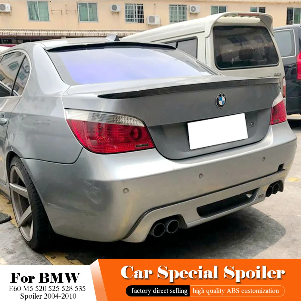 Черный Задний спойлер AITWATT для BMW E60 M5 520 525 528 535 2004 2010 материал АБС пластик заднего