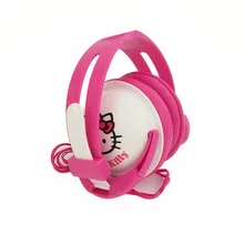 Big discount Foldable Hello Kitty kids Headphones stereo with Mic for mobile phone Cartoon Earphone Headset Headband For Children Minions