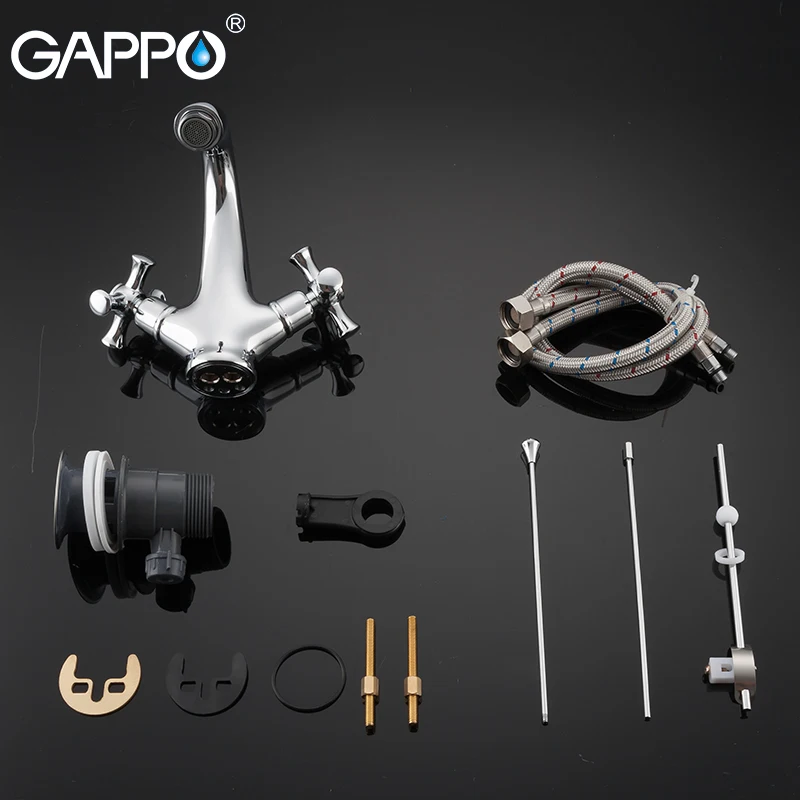GAPPO basin faucets chrome basin mixer faucet for bathroom sink faucets waterfall bathroom faucet mixer tap torneira tapware