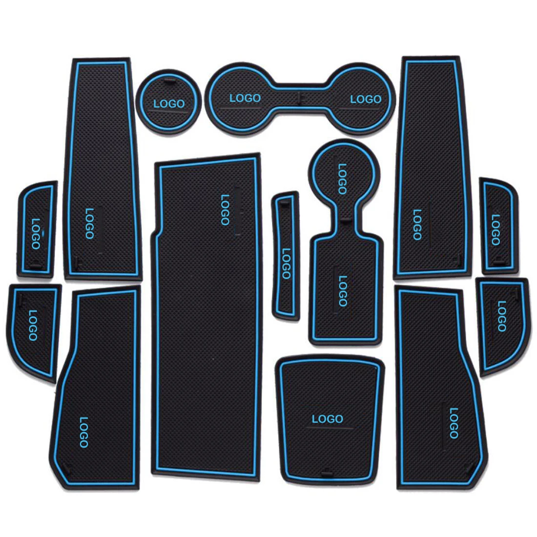 

Dongzhen 14X Auto Car Styling Non-Slip Mat Sticker Gate Slot Pad Rubber Mat Door Carpet For Chevrolet Cruze 2015 Sedan Car Cover